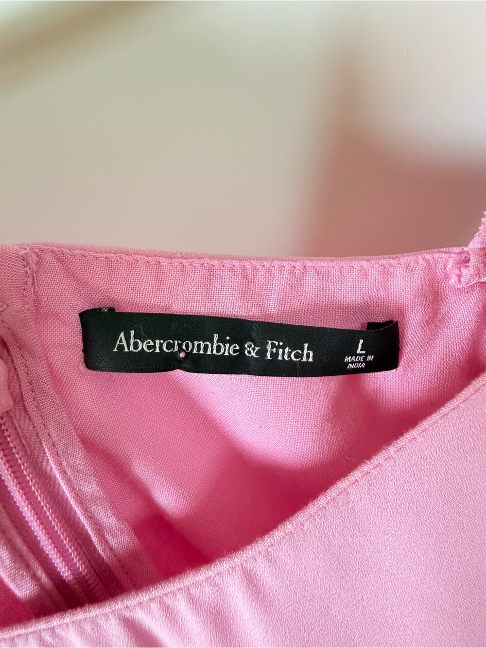 Abercrombie Pink Occasion Long Dress Large - Picture 5 of 7